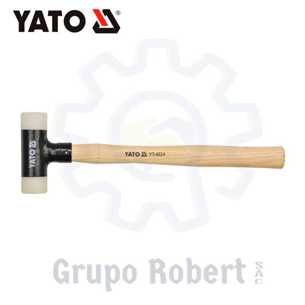 YATO YT-4620 Soft Face Hammer Rubber Mallet Recoilless Hammer 740 Gram